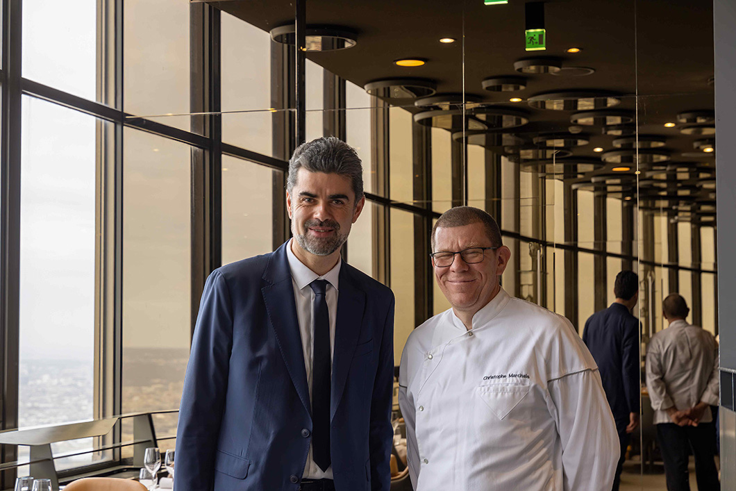 ntoine Marillier, Directeur, et le Chef Christophe Marchais du Ciel de Paris