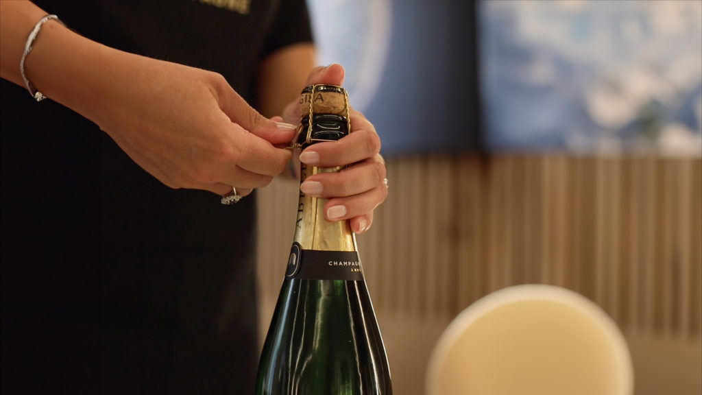 service du champagne